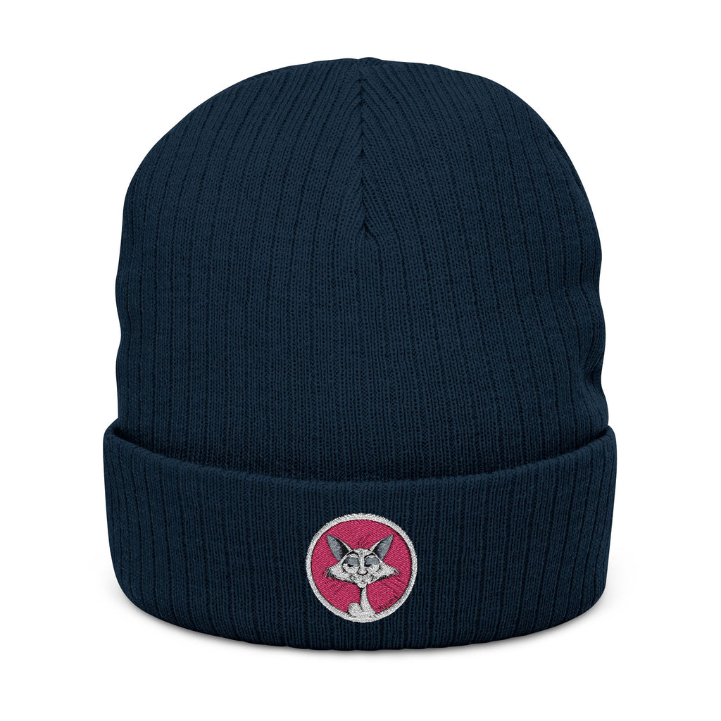 The "Katt" Premium Ribbed Beanie // Flamingo Edition