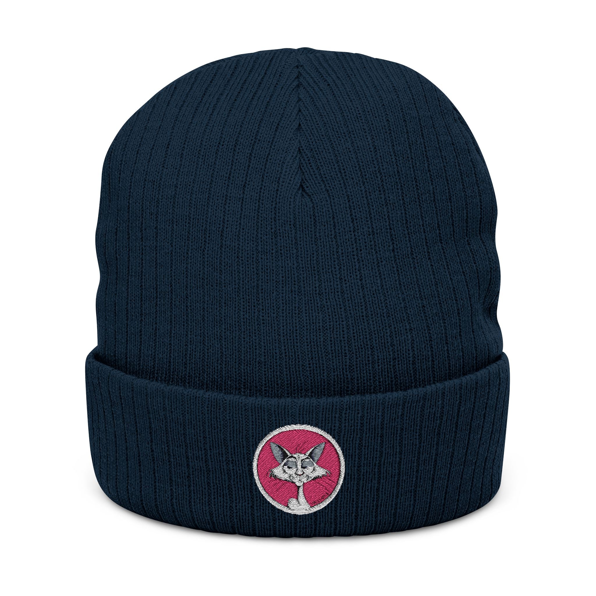 The "Katt" Premium Ribbed Beanie // Flamingo Edition