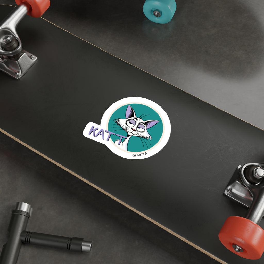 Katt  - Sticker – Attitude Cat Decal (5x5)