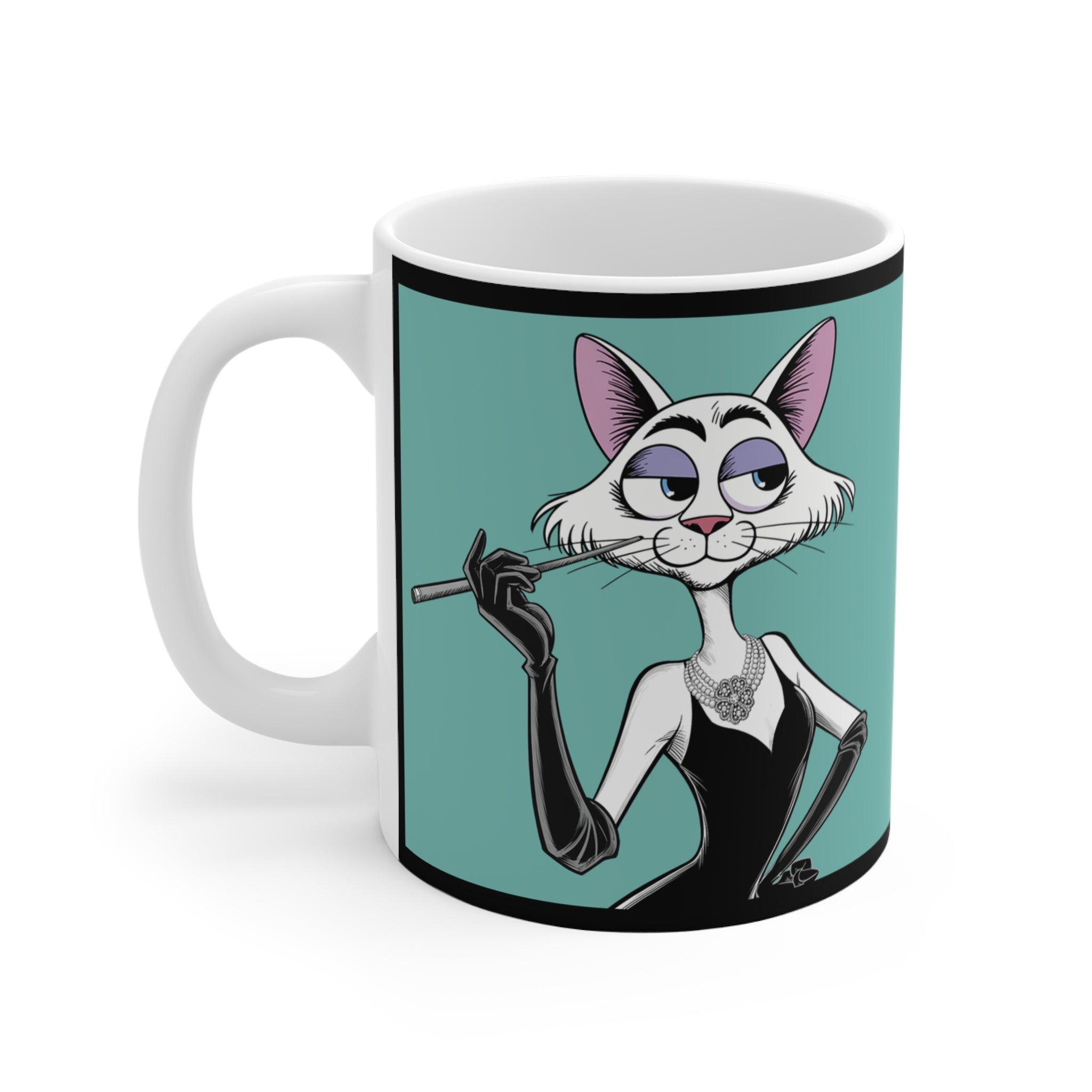 Kibble at Tiffany's – Katt Coffee Mug