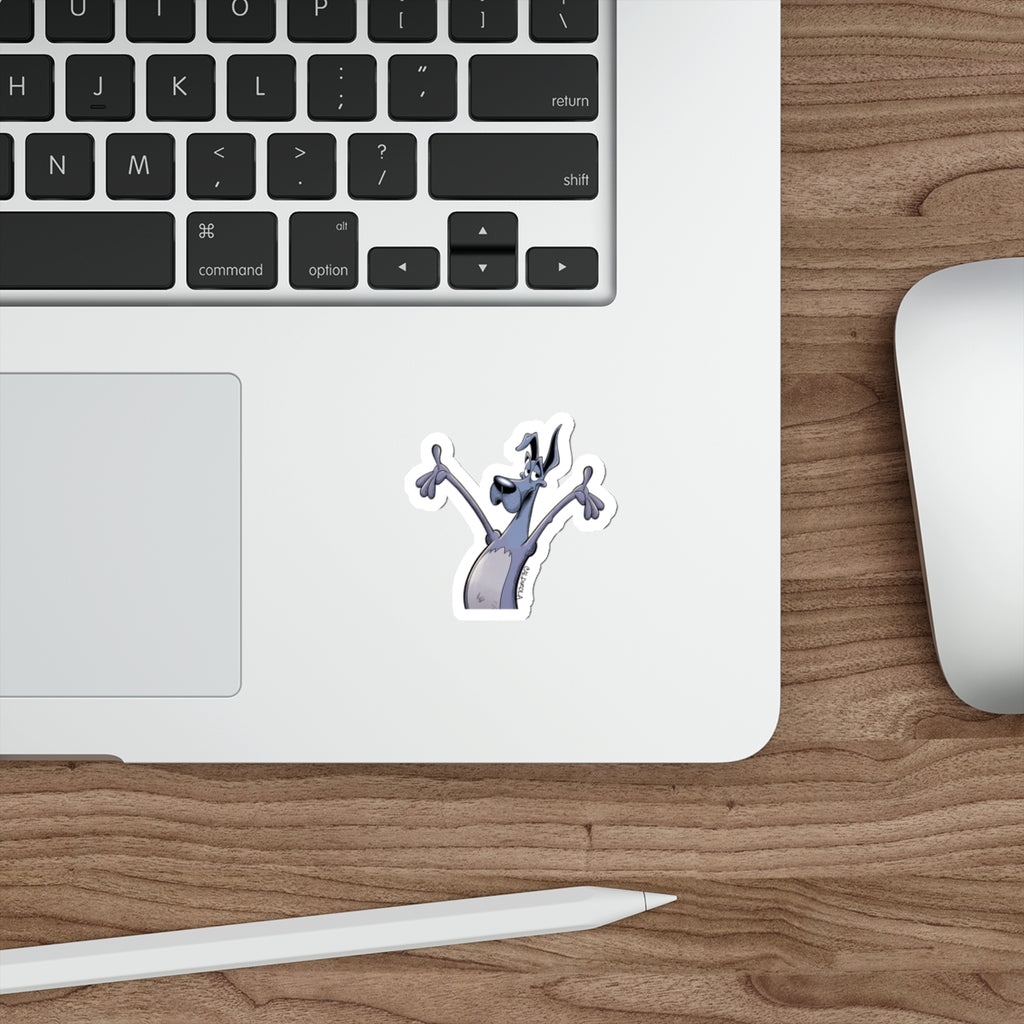 Dane – Happy Dane –Mini Sticker (3x3 Funny Dog Decal)