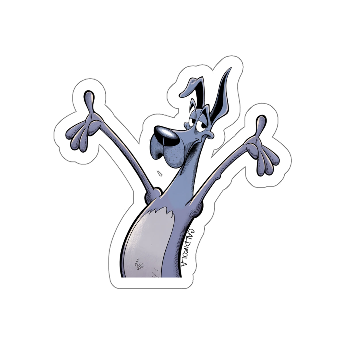 Dane – Happy Dane –Sticker (5x5 Funny Dog Decal)