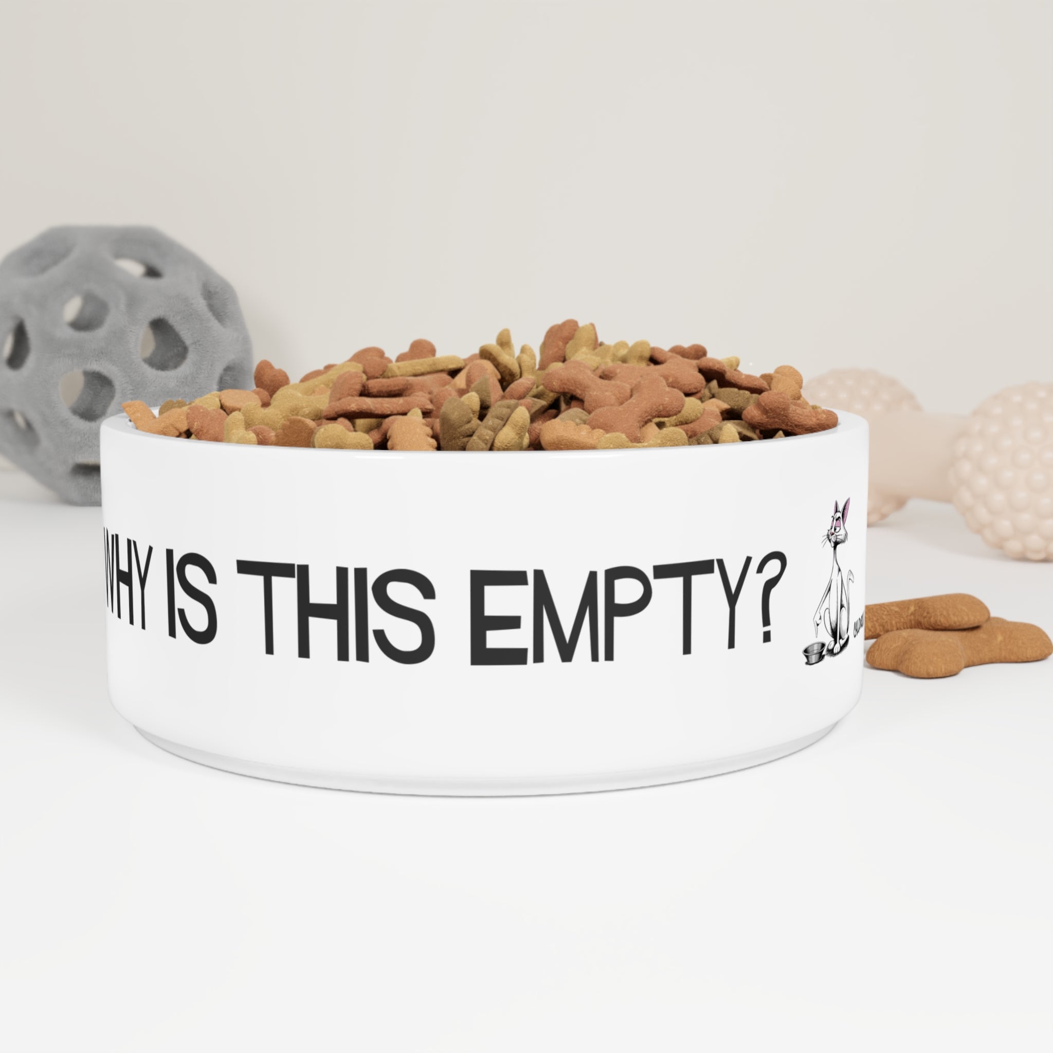 Why Is This Empty? Cat Bowl – Funny Cat Food Bowl – Katt Design