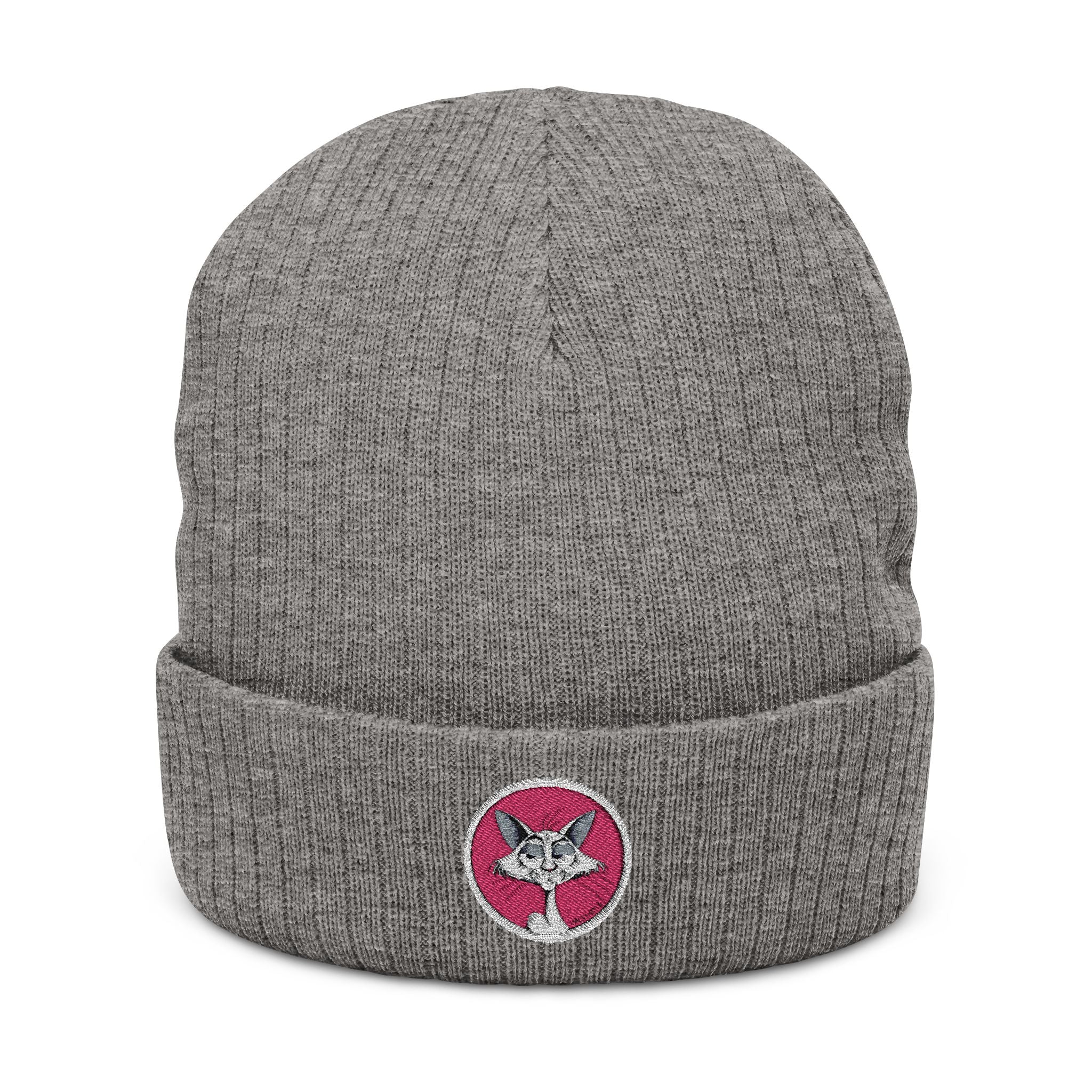The "Katt" Premium Ribbed Beanie // Flamingo Edition