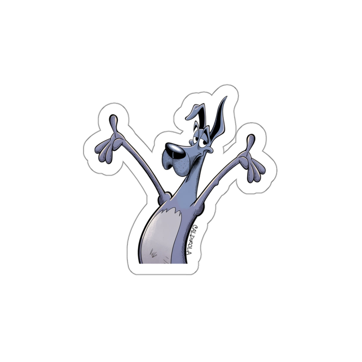 Dane – Happy Dane – Mini Sticker (3x3 Funny Dog Decal)