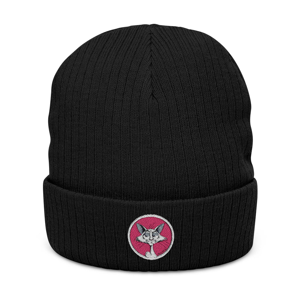 The "Katt" Premium Ribbed Beanie // Flamingo Edition