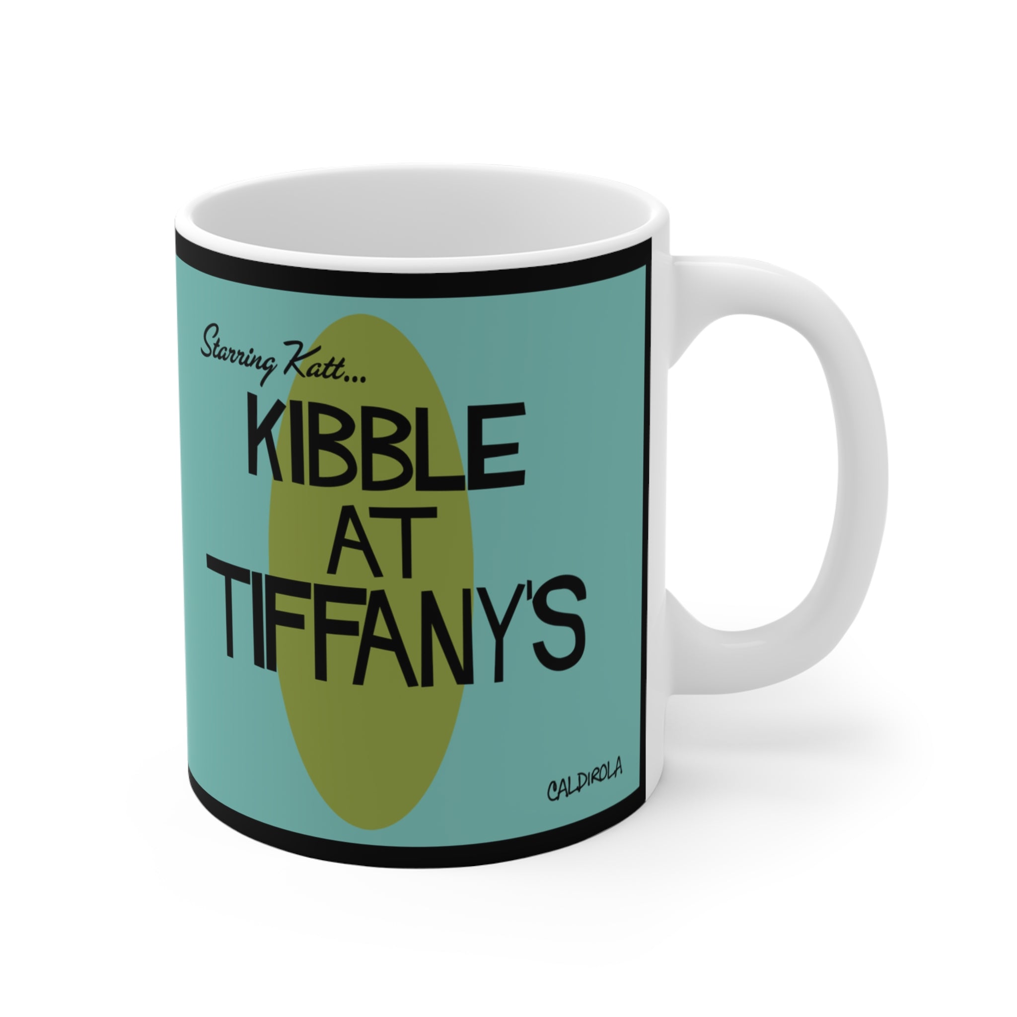 Kibble at Tiffany's – Katt Coffee Mug