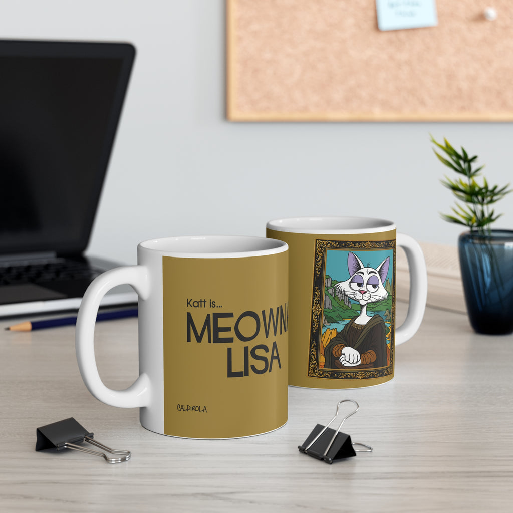 Katt Is... Meowna Lisa – Katt Coffee Mug