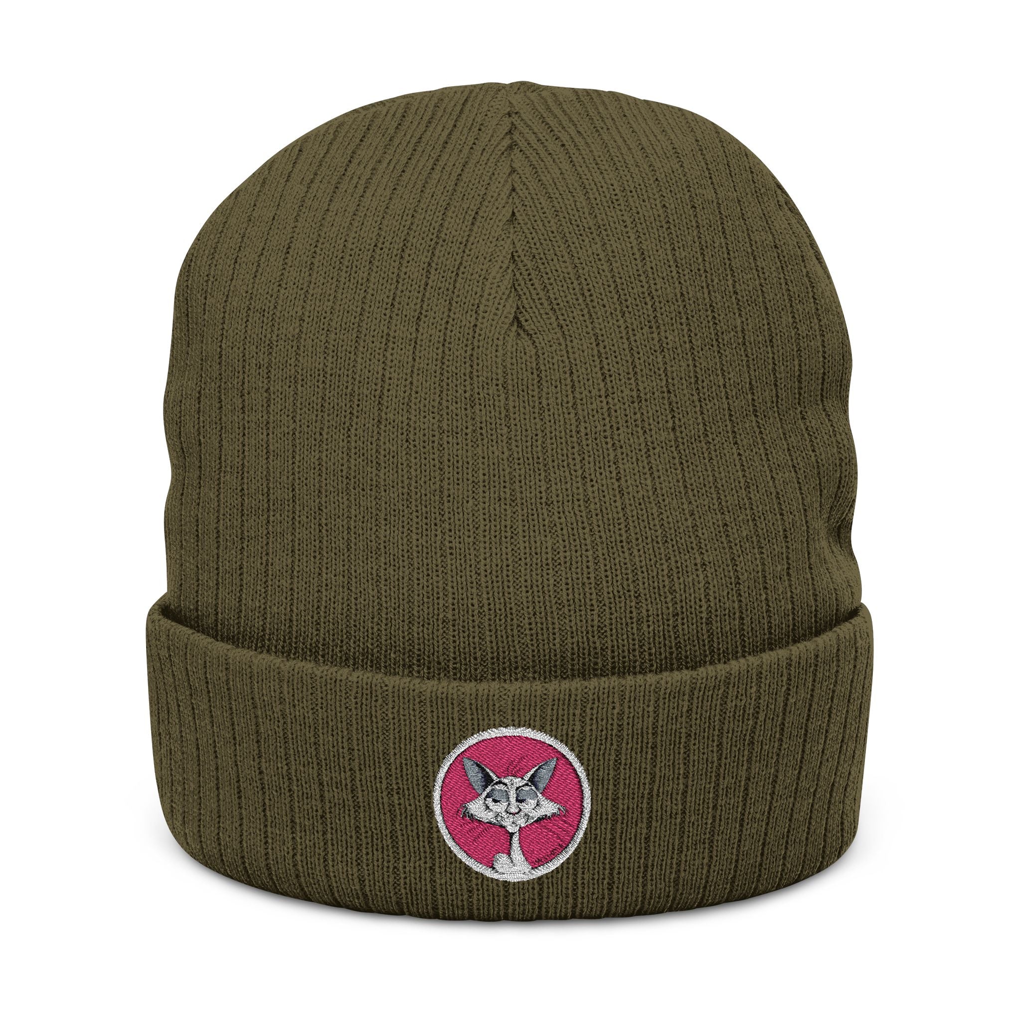 The "Katt" Premium Ribbed Beanie // Flamingo Edition
