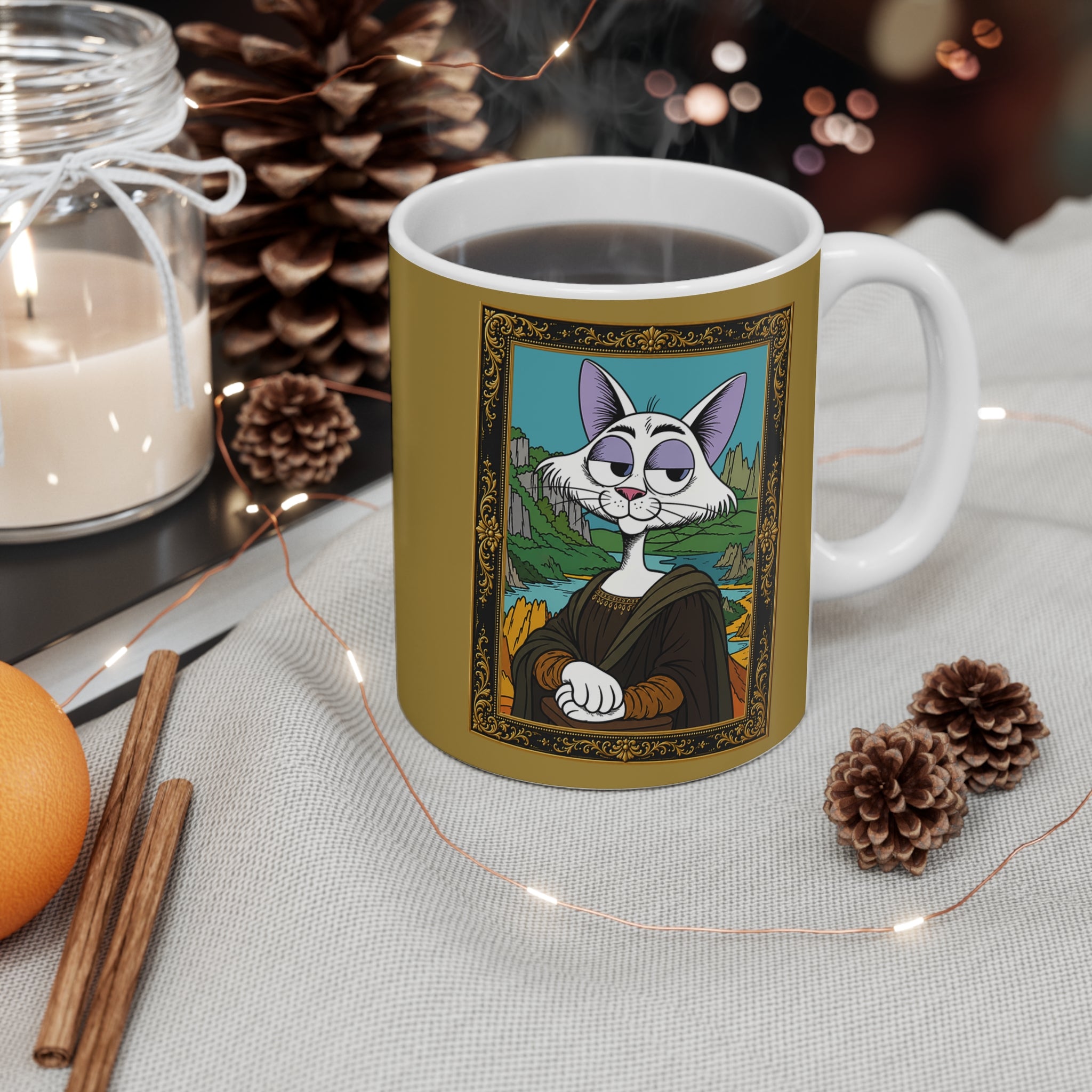 Katt Is... Meowna Lisa – Katt Coffee Mug