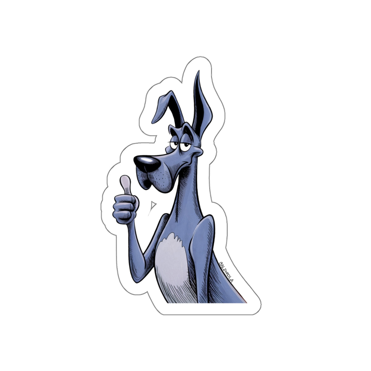 Dane - Sticker - Thumbs Up Die-Cut (5x5)