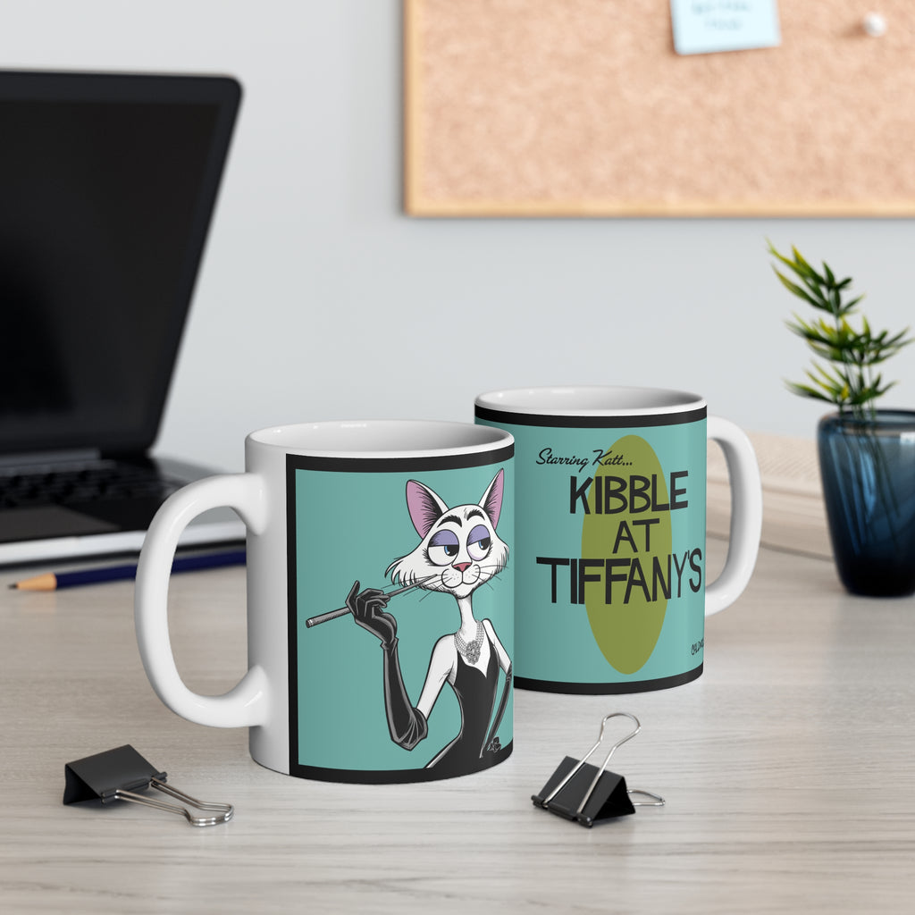 Kibble at Tiffany's – Katt Coffee Mug