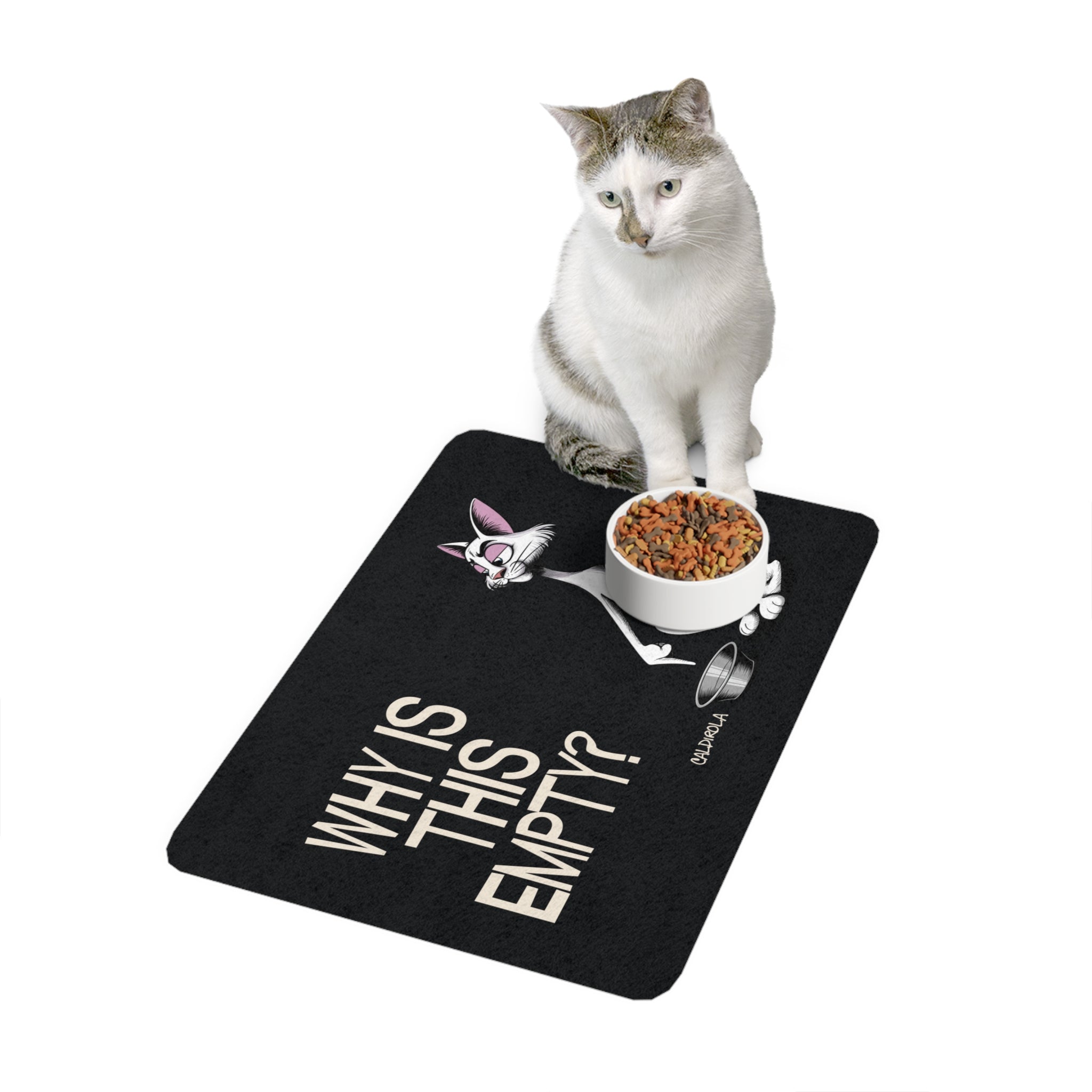 Katt - Why Is This Empty? - Funny Cat Pet Mat