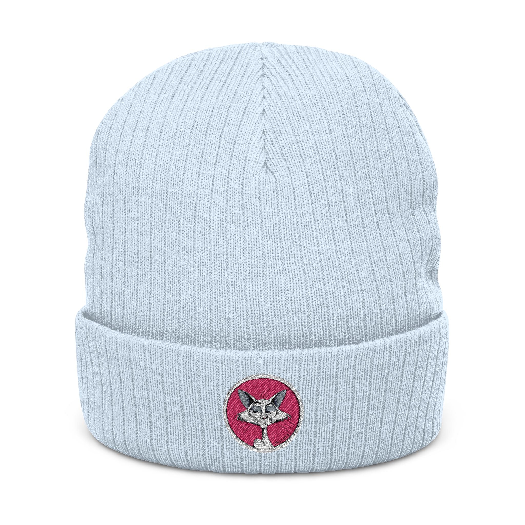The "Katt" Premium Ribbed Beanie // Flamingo Edition