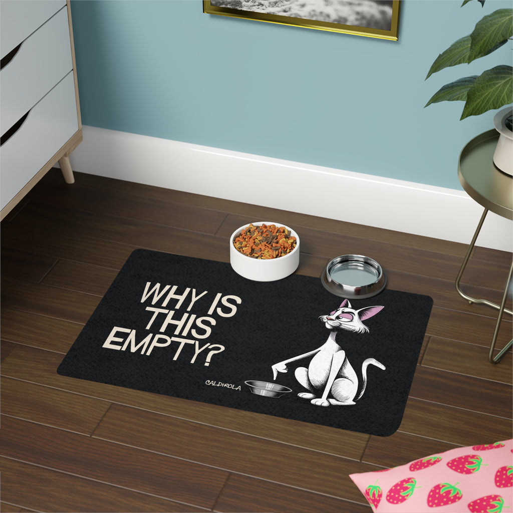 Katt - Why Is This Empty? - Funny Cat Pet Mat