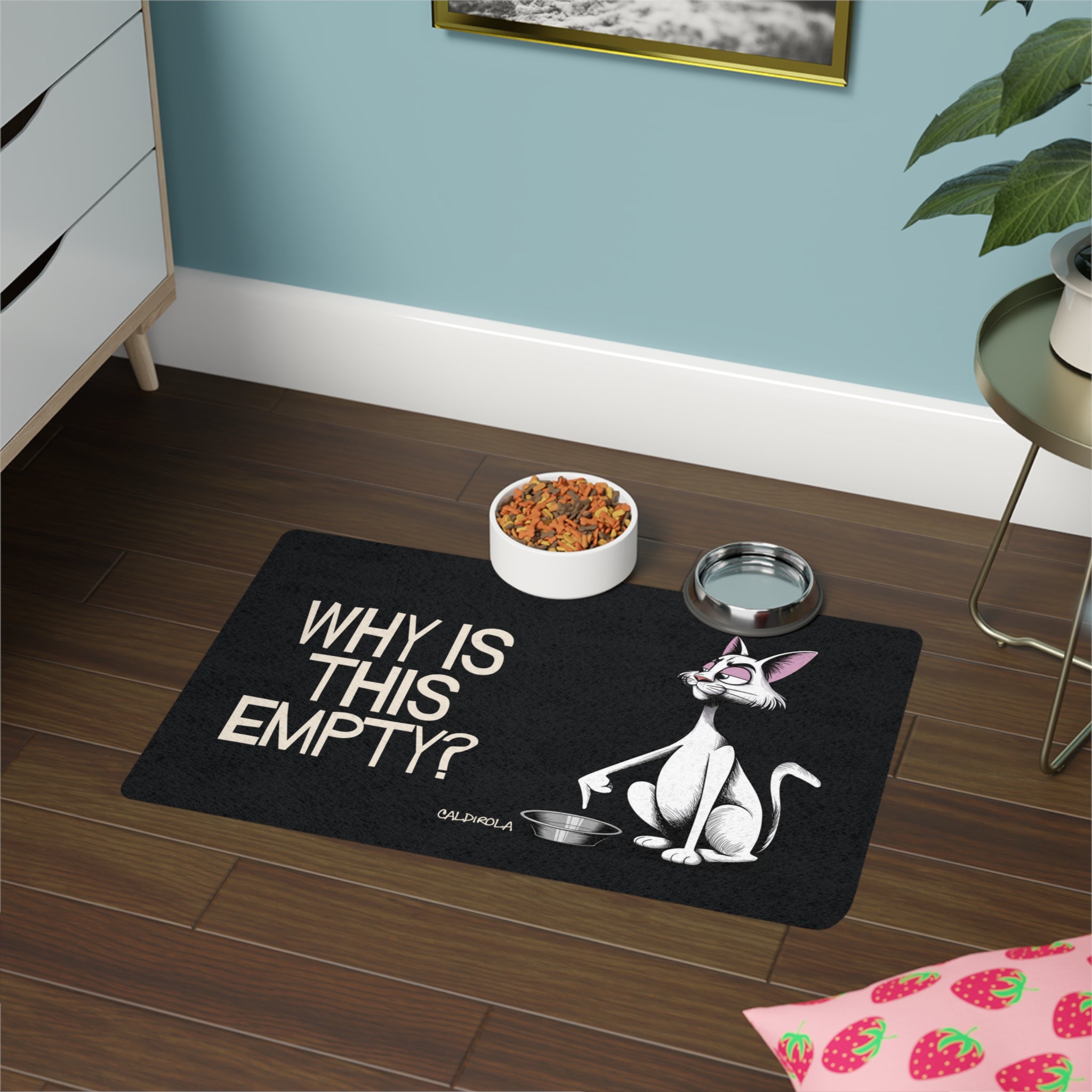 Katt - Why Is This Empty? - Funny Cat Pet Mat